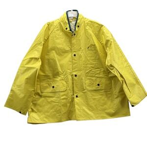 OnGuard Yellow Rain Jacket Mens XL Outdoor Gorpcore Utility Safety Workwear Hike
